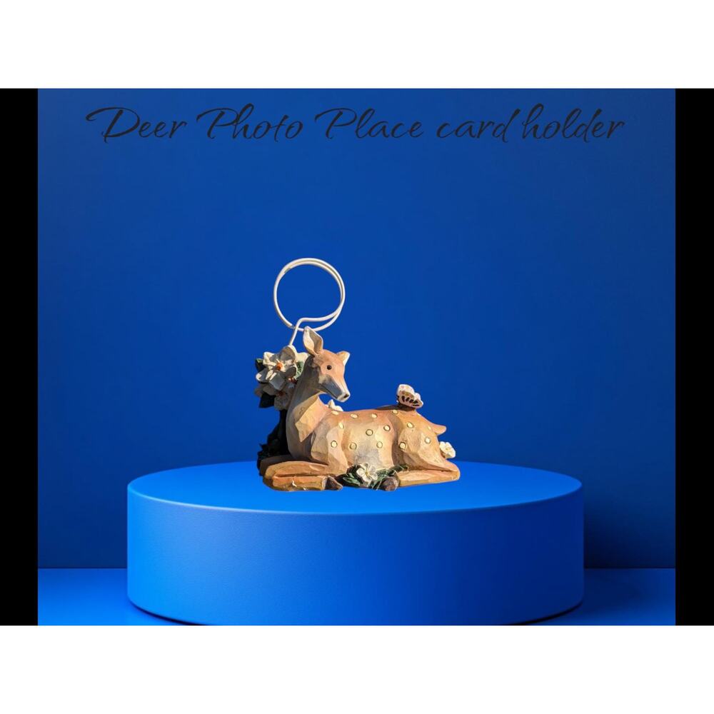 Deer photo holder or place card holder